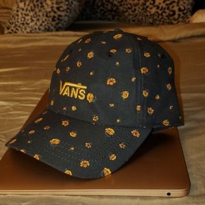 Vans black with yellow flowers 🌼